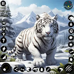 Arctic White Tiger Family Sim-Rv