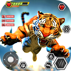 Jogos animais-3D jogos tigres-da