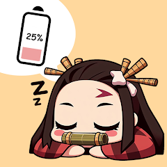 Anime Battery Widget Charging-gg