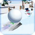 Jogo de bola de neve e corrida